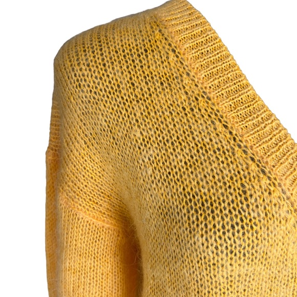 C’EST CITY MOHAIR & ACRYLIC V-NECK SWEATER TUNIC LENGTH NEW TAGS MEDIUM VINTAGE - Picture 5 of 10